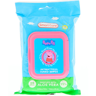 Brush Buddies Smart Care Peppa Pig Antibacterial Hand Wipes Fresh Scent 25 Count