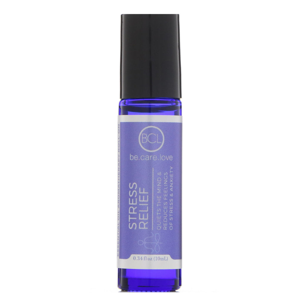 BLC, Be Care Love, Essential Oil Aromatherapy Roll-On, Stress Relief, 0.34 fl oz (10 ml)