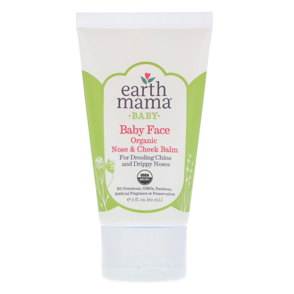 Earth Mama, Baby, Baby Face Nose & Cheek Balm, 2 fl oz (60 ml)