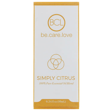 BLC Be Care Love 100% Pure Essential Oil Blend Simply Citrus 0.34 fl oz (10 ml)
