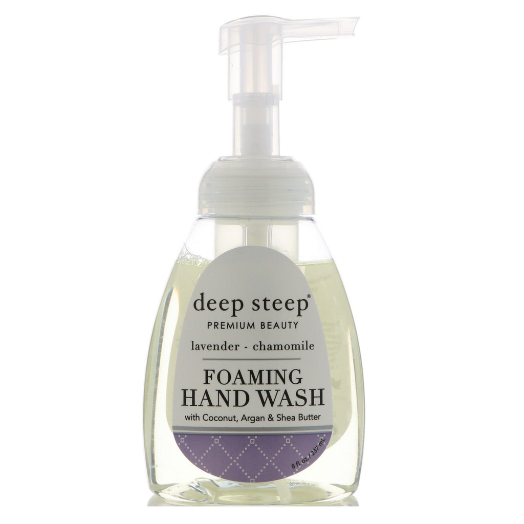 Deep Steep, Foaming Hand Wash, Lavender - Chamomile, 8 fl oz (237 ml)
