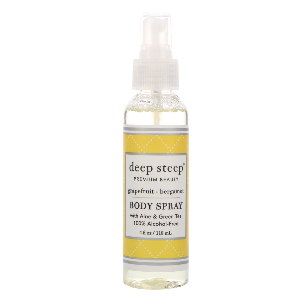 Deep Steep, Body Mist, Grapefruit Bergamot, 6 fl oz (177 ml)
