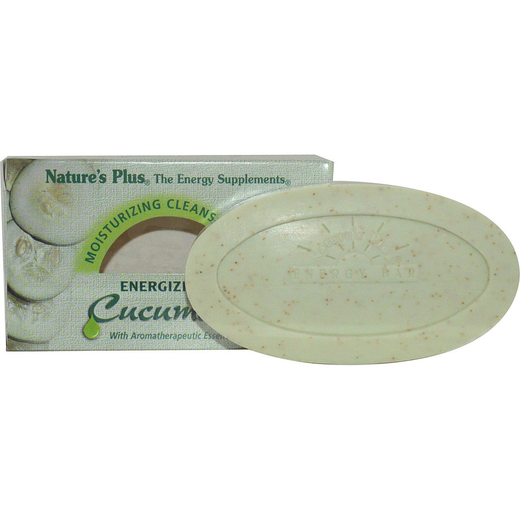 Nature's Plus, Moisturizing Cleansing Bar, Energizing Cucumber, 3.5 oz (100 g)