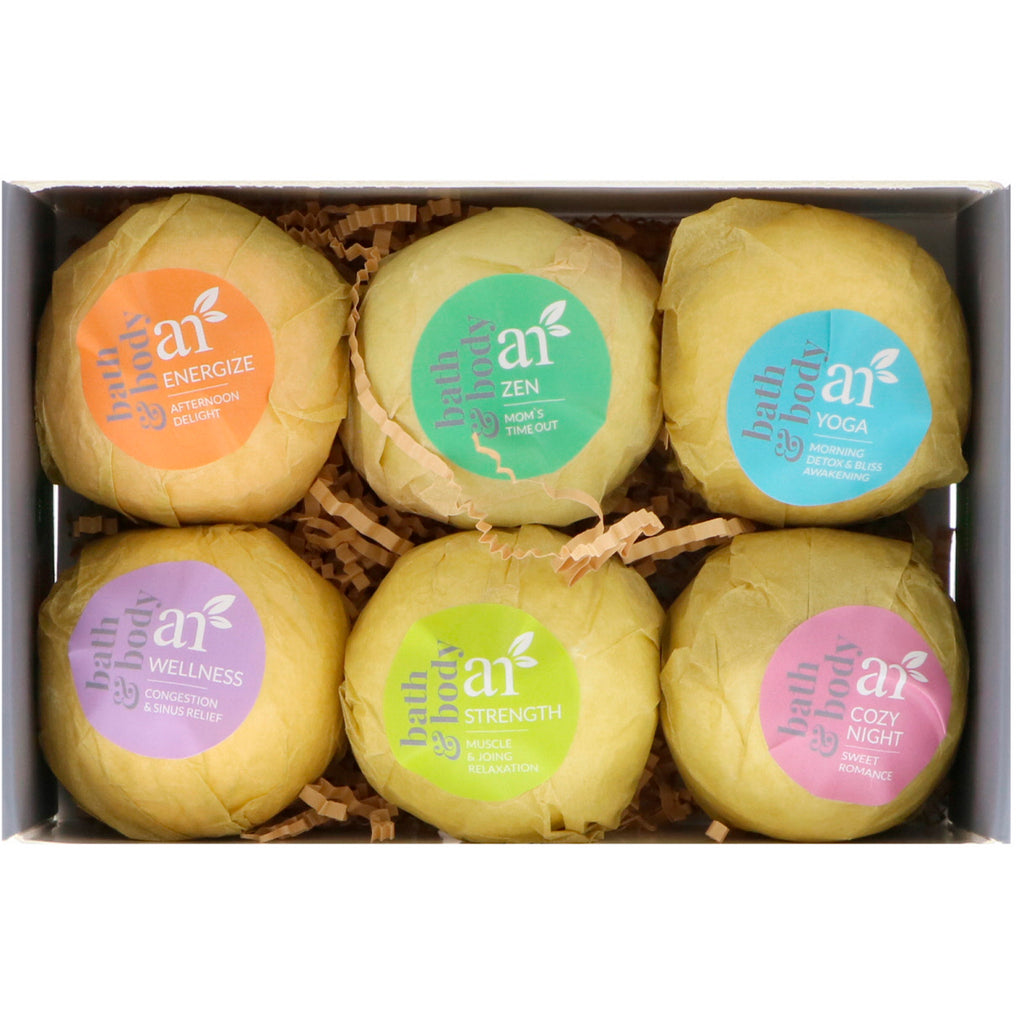 Artnaturals, Bombas de baño, 6 bombas, 4 oz (113 g) cada una