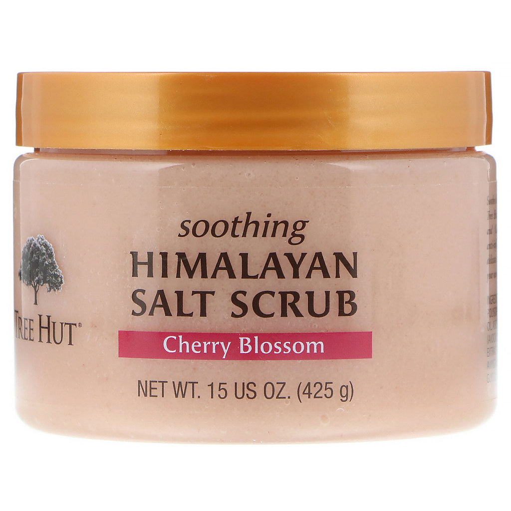 Tree Hut, Exfoliante calmante con sal del Himalaya, flor de cerezo, 15 oz (425 g)