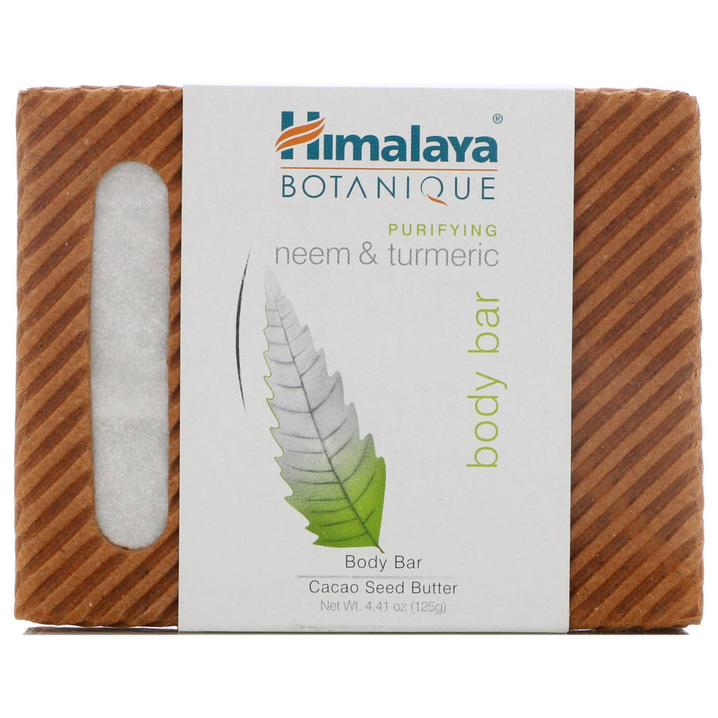 Himalaya, Botanique, Purifying Neem & Turmeric Body Bar, 4.41 oz (125 g)