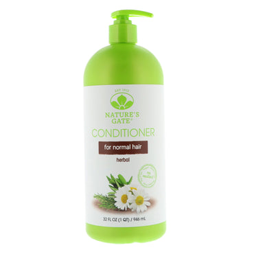 Nature's Gate, Herbal Conditioner, For Normal Hair, 32 fl oz (946 ml)