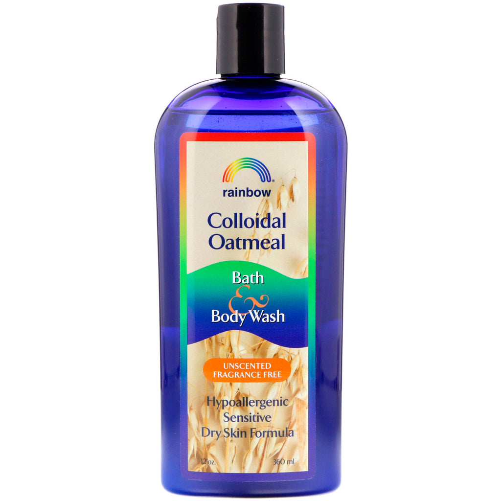 Rainbow Research, Colloidal Oatmeal, Bath & Body Wash, Unscented Fragrance Free, 12 oz (360 ml)