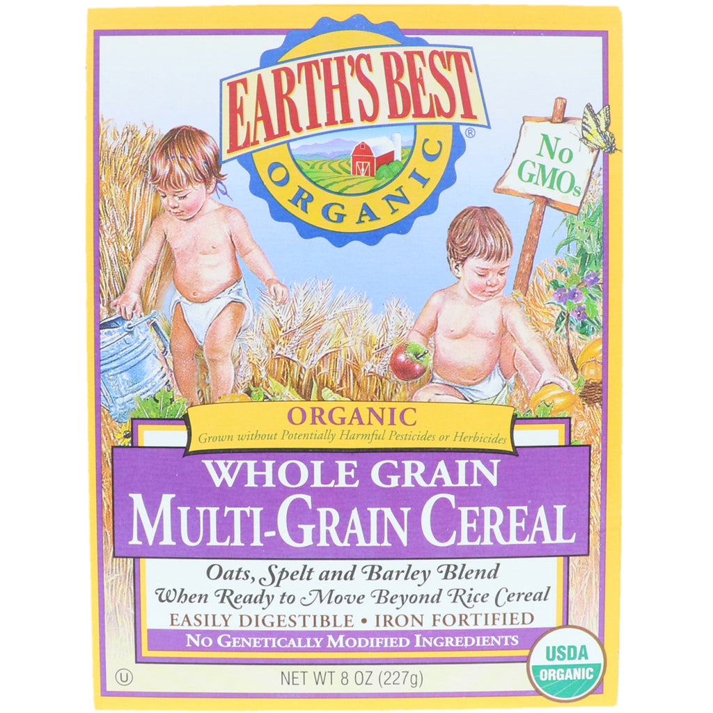 Céréales multigrains à grains entiers Earth's Best 8 oz (227 g)
