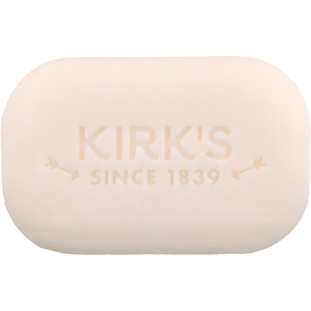Kirk's, 100% Premium Coconut Oil Gentle Castile Soap, Fragrance Free, 4 oz (113 g)