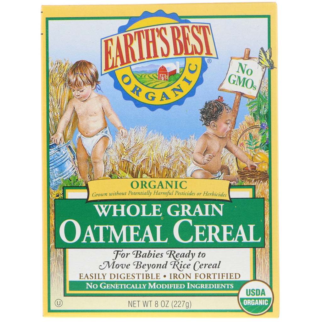 Earth's Best Whole Grain Oatmeal Cereal 8 oz (227 g)