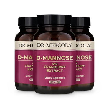 Dr. Mercola, D-Mannose and Cranberry Extract, 180 Capsules (3 months supply)
