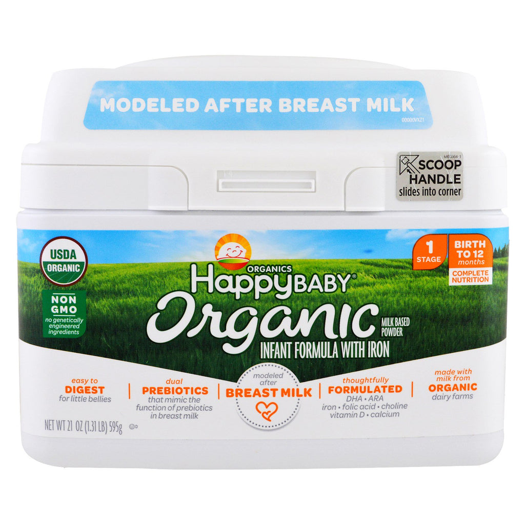 Nurture Inc. (Happy Baby), s Happy Baby, préparation pour nourrissons avec fer, stade 1, de la naissance à 12 mois, 21 oz (595 g)