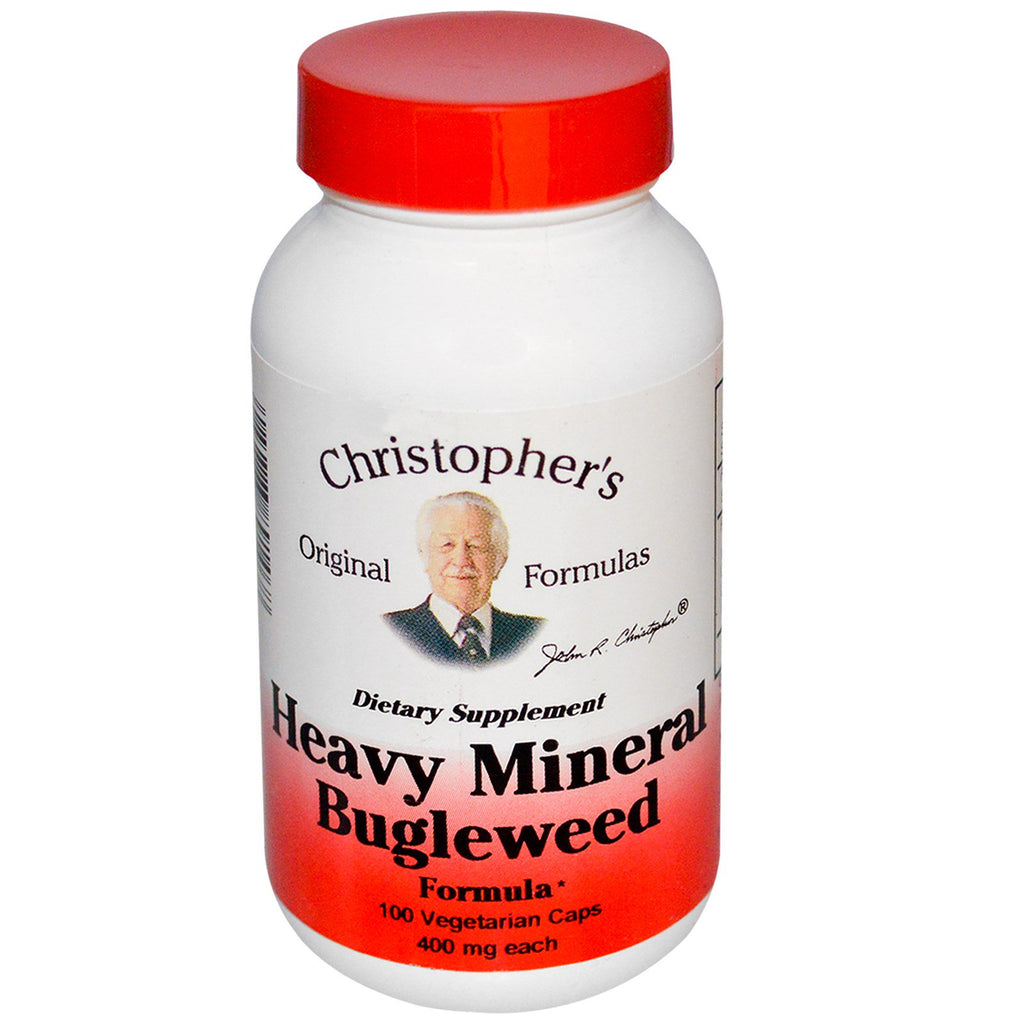 Christopher's Original Formulas, Heavy Mineral Bugleweed Formula, 400 mg, 100 Veggie Caps