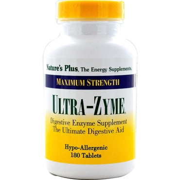 Nature's Plus, Maximum Strength Ultra-Zyme, 180 Tablets