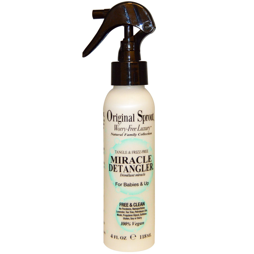 Original Sprout Inc, Miracle Detangler, For Babies & Up, 4 fl oz (118 ml)