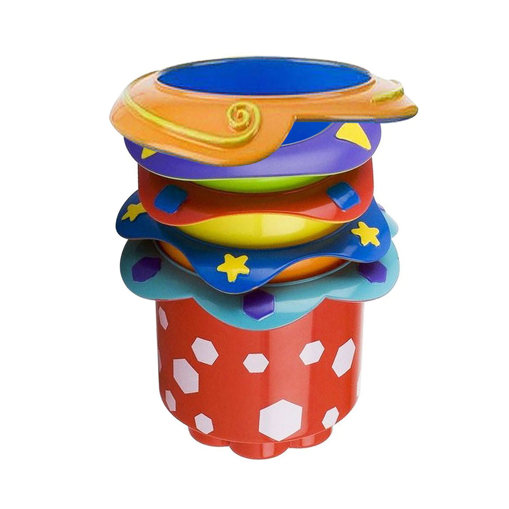 Nuby, Splish Splash Stacking Cups, 9 + Months, 5 Cups