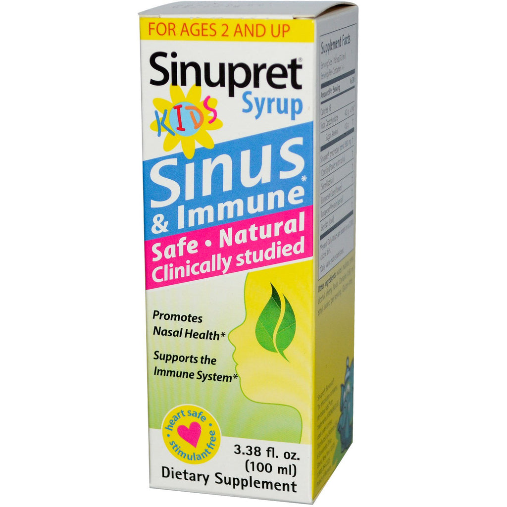 Bionorica, Sinupret Kids Syrup, 3.38 fl oz (100 ml)