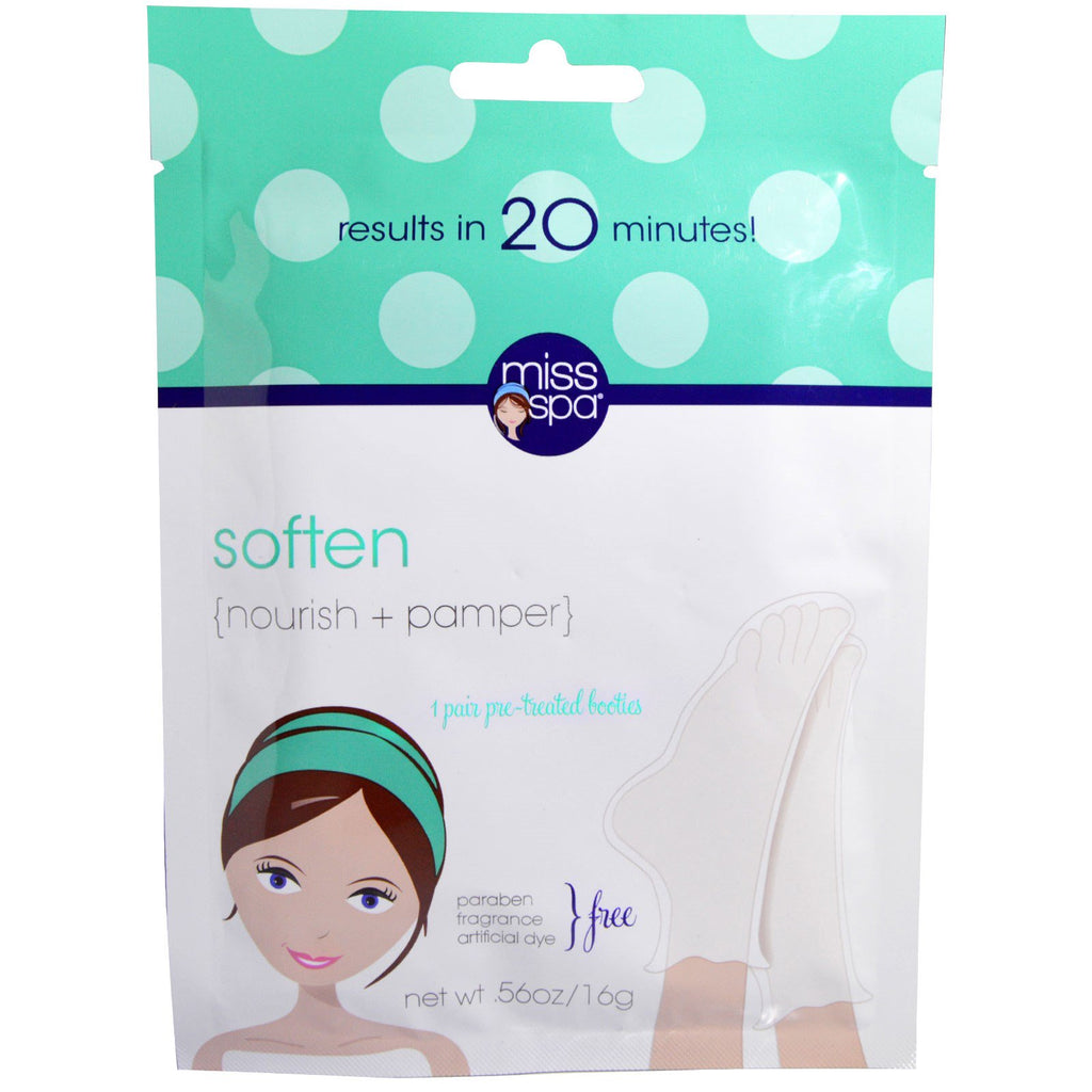 Miss Spa, Soften, Chaussons prétraités, 1 paire
