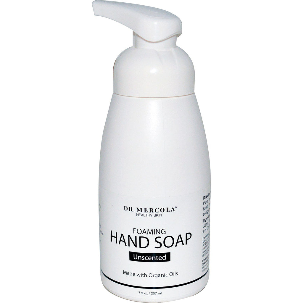 Dr. Mercola, Foaming Hand Soap, Unscented, 7 fl oz (207 ml)