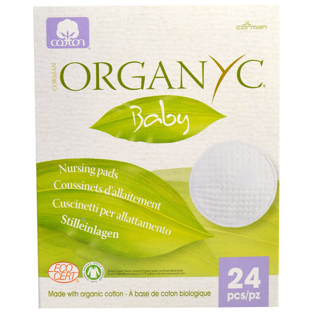 Organyc, Baby, Nursing Pads, 24 Pieces