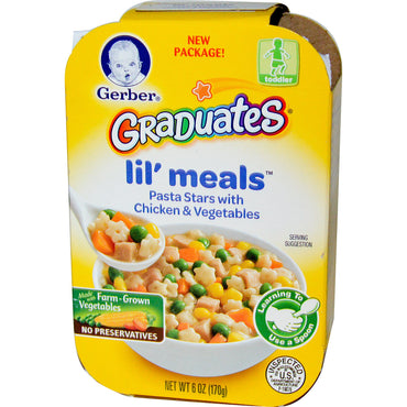 Gerber Graduates for Toddlers Lil' Meals Pasta Stars with Chicken & Vegetables 6 oz (170 g)