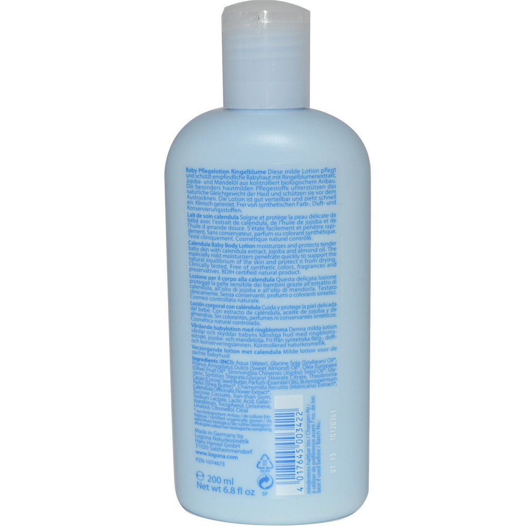 Logona Naturkosmetik Baby Body Lotion Calendula 6.8 fl oz (200 ml)
