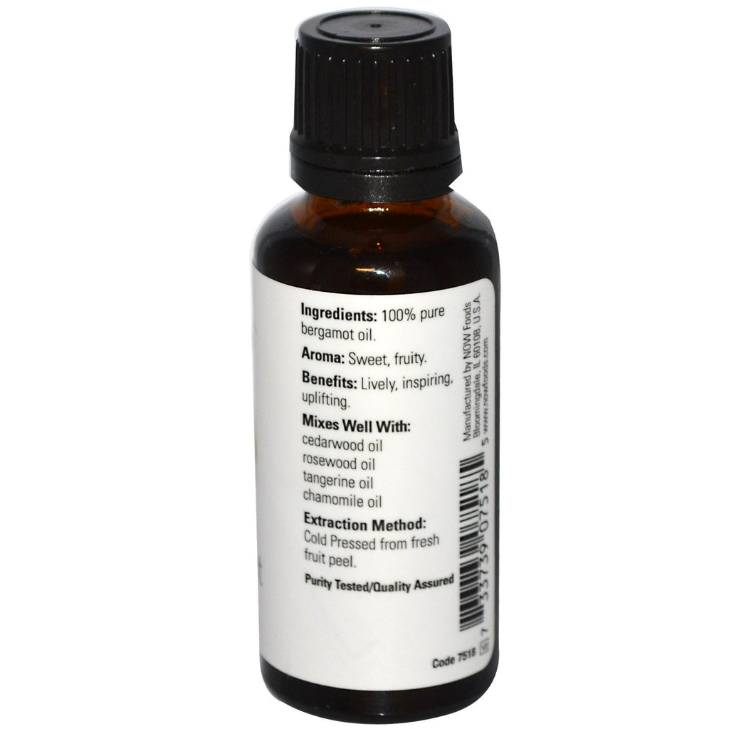 Now Foods, Essential Oils, Bergamot, 1 fl oz (30 ml)