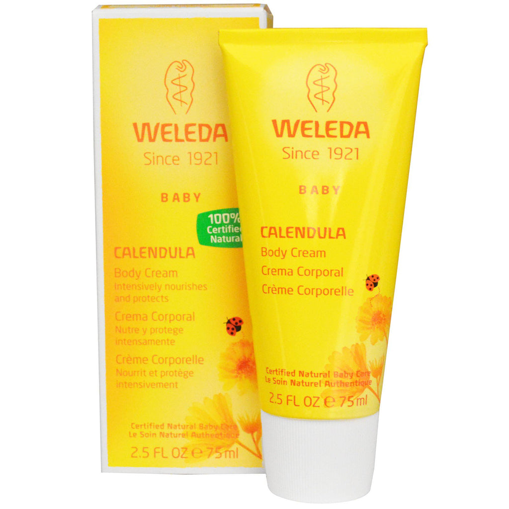 Weleda, Baby Body Cream, Calendula, 2.5 fl oz (75 ml)