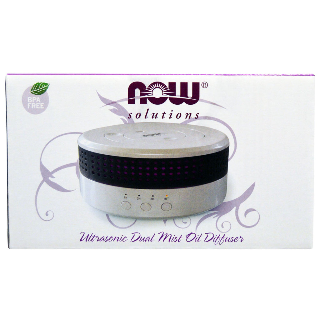 Now Foods, Solutions, Diffuseur d'huile à double brume ultrasonique, 1 diffuseur
