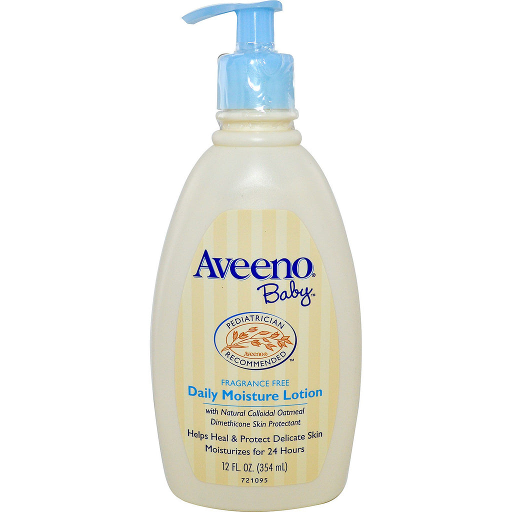 Aveeno Baby Daily Moisture Lotion Fragrance Free 12 fl oz (354 ml)