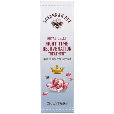 Savannah Bee Company Inc, Royal Jelly Night Time Rejuvenation Treatment, 2 fl oz (59 ml)