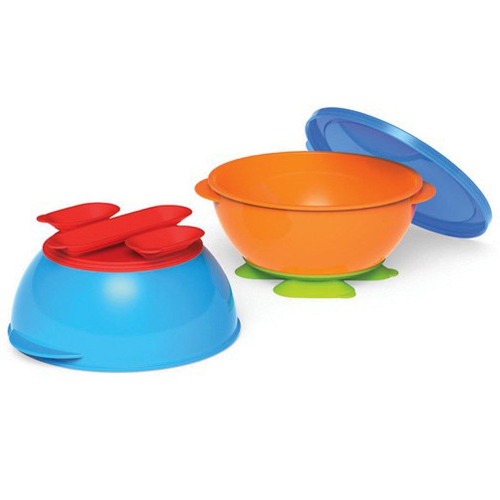 NUK, Gerber Graduates, Tri-Suction Bowls, 2 Bowls & 1 Lid