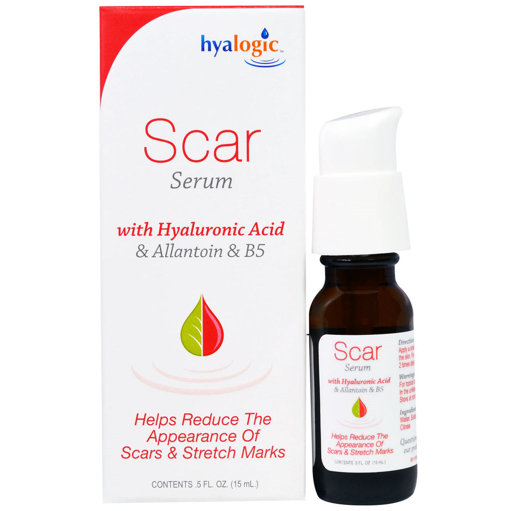 Hyalogic LLC Scar Serum with Hyaluronic Acid & Allantoin & B5 5 fl oz (15 ml)