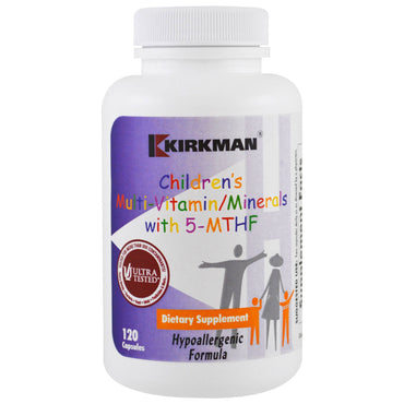 Kirkman Labs, Children's Multi Vitamin/Minerals with 5-MTHF, 120 Capsules
