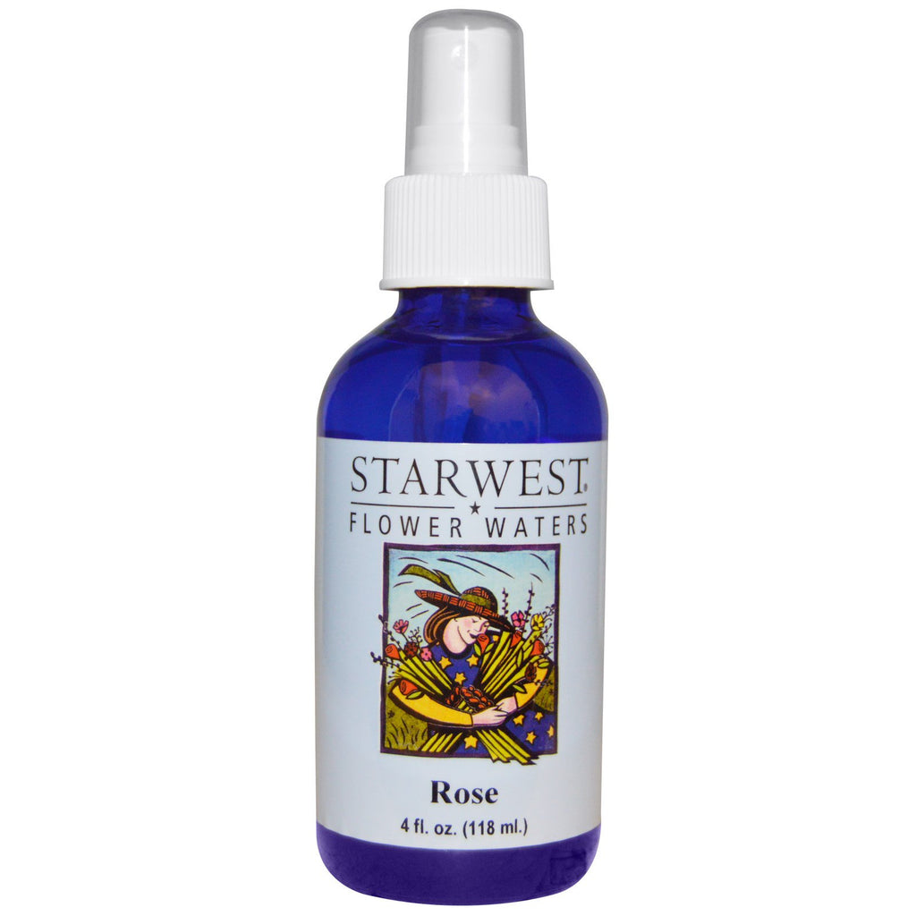 Starwest Botanicals, Flower Waters, Rose, 4 fl oz (118 ml)