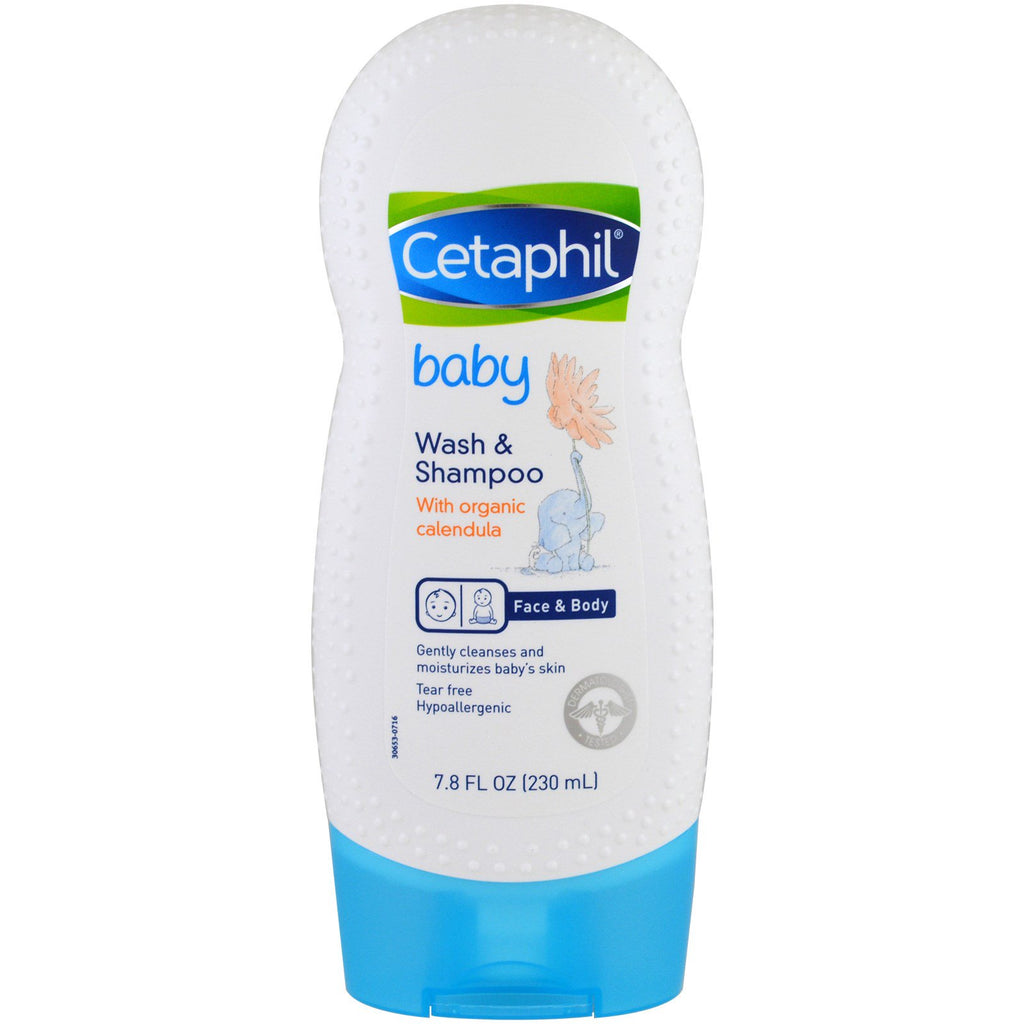 Cetaphil, Baby, Wash & Shampoo with Calendula, 7.8 fl oz (230 ml)