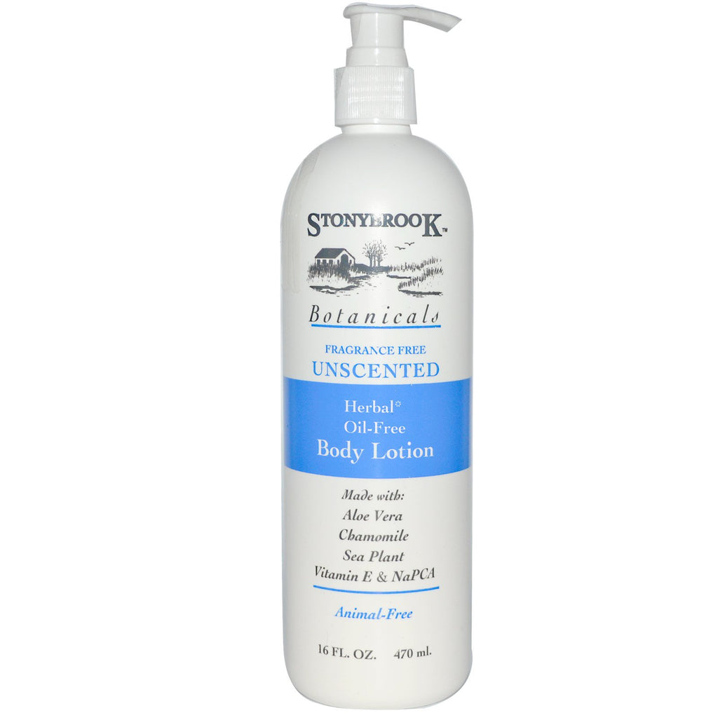Stony Brook Botanicals, Botanicals, Herbal Body Lotion, Unscented, 16 fl oz (470 ml)