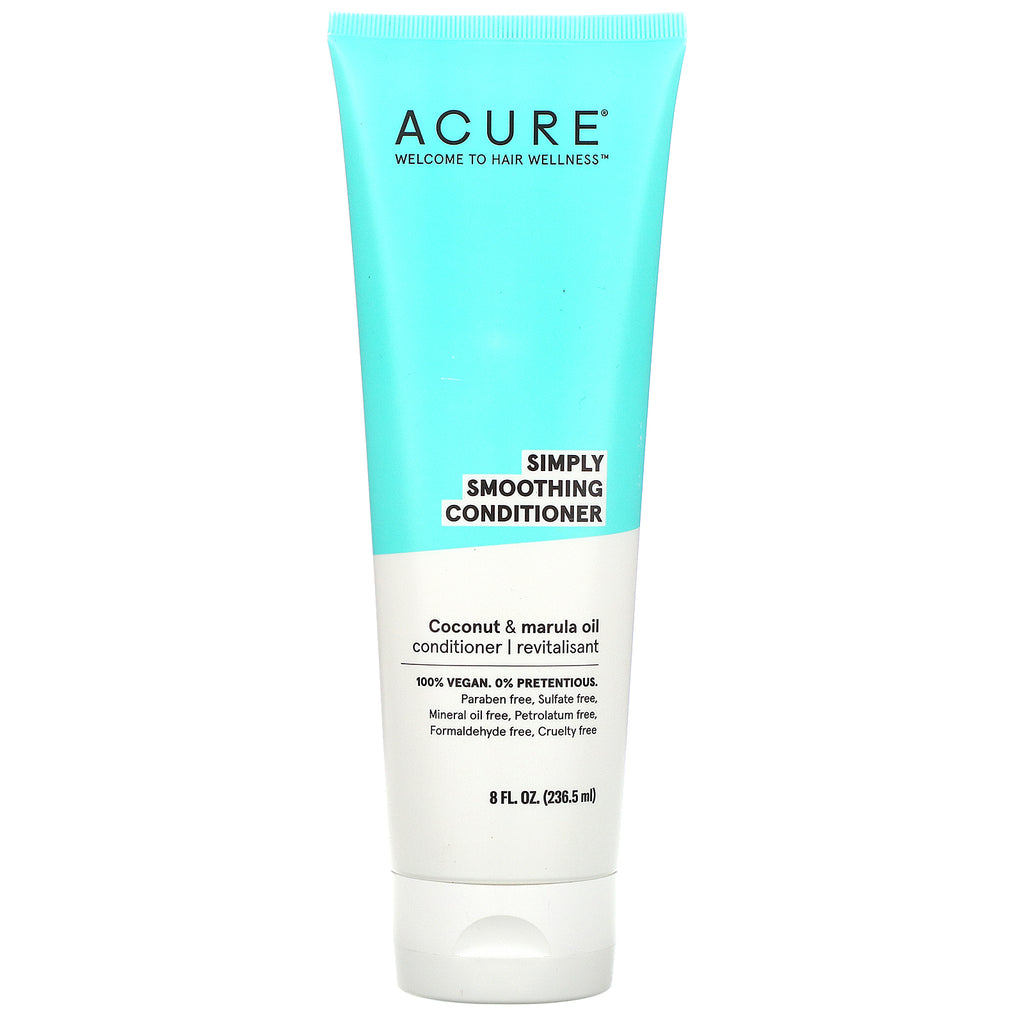 Acure, Simply Smoothing Conditioner, Coconut & Marula Oil, 8 fl oz (236.5 ml)