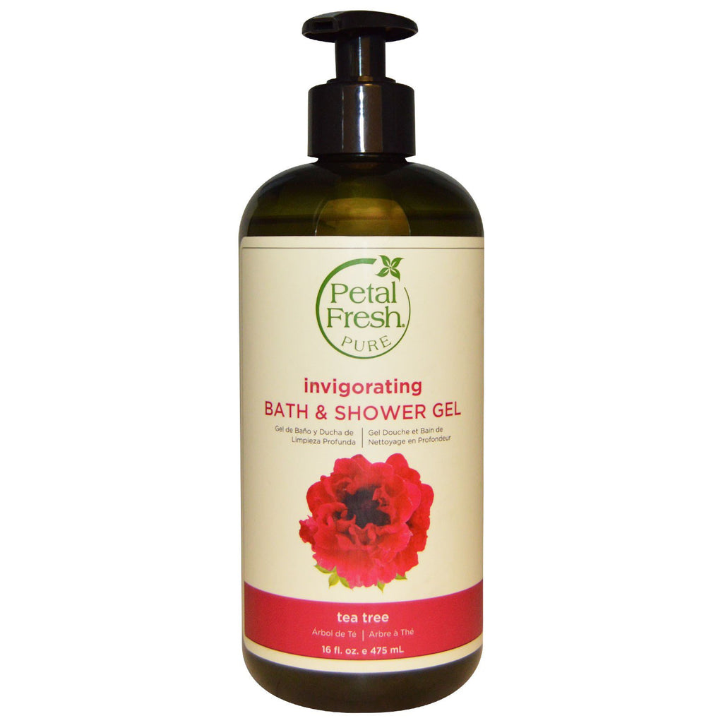 Petal Fresh, Pure, Invigorating Bath & Shower Gel, Tea Tree, 16 fl oz (475 ml)
