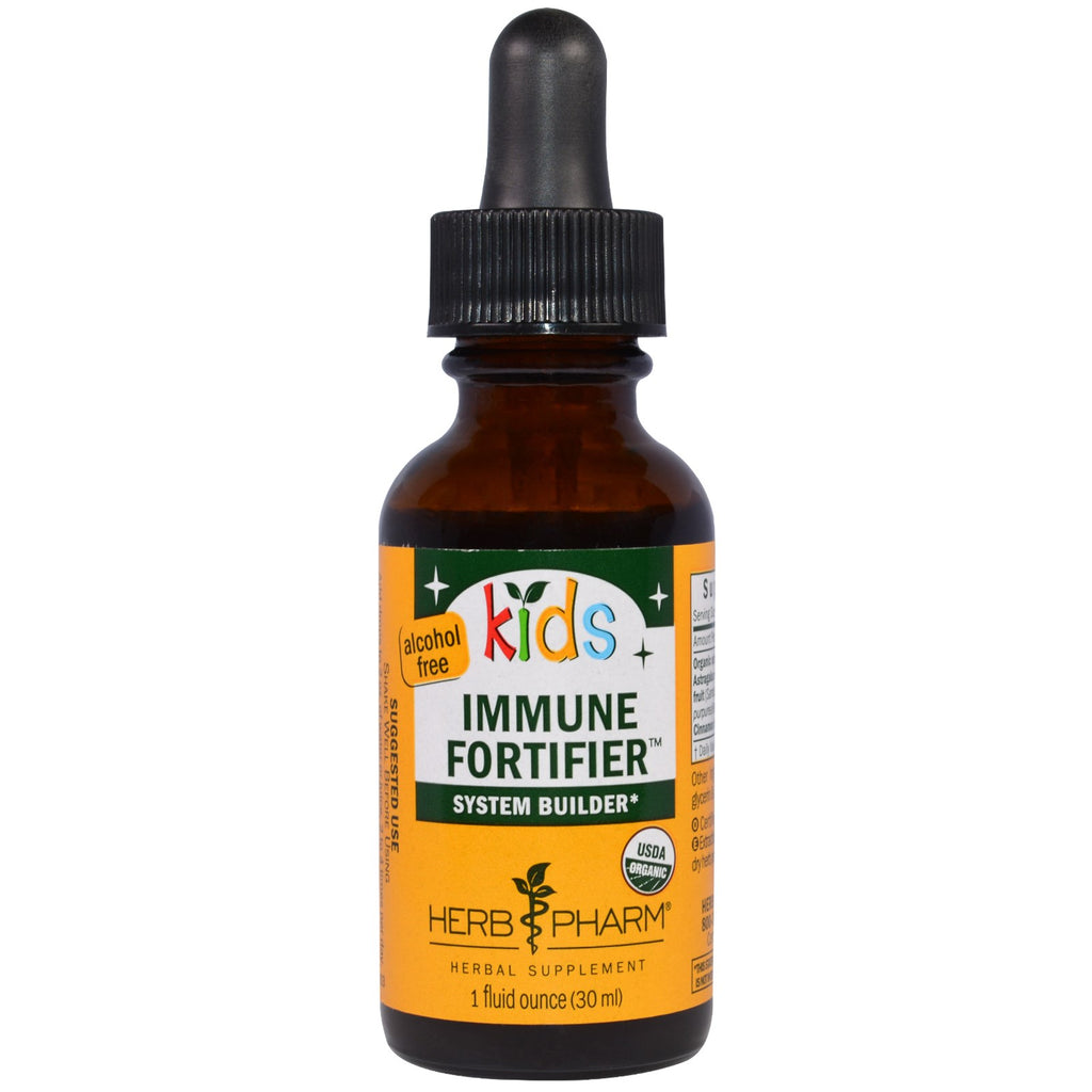 Herb Pharm, Constructeur de système de fortification immunitaire pour enfants, sans alcool, 1 fl oz (30 ml)