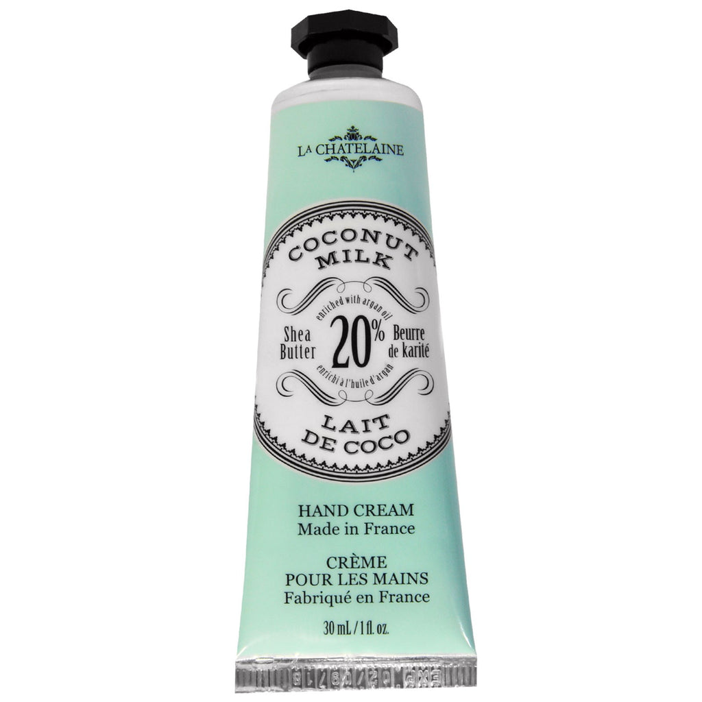 La Chatelaine, Hand Cream, Coconut Milk, 1 fl oz (30 ml)