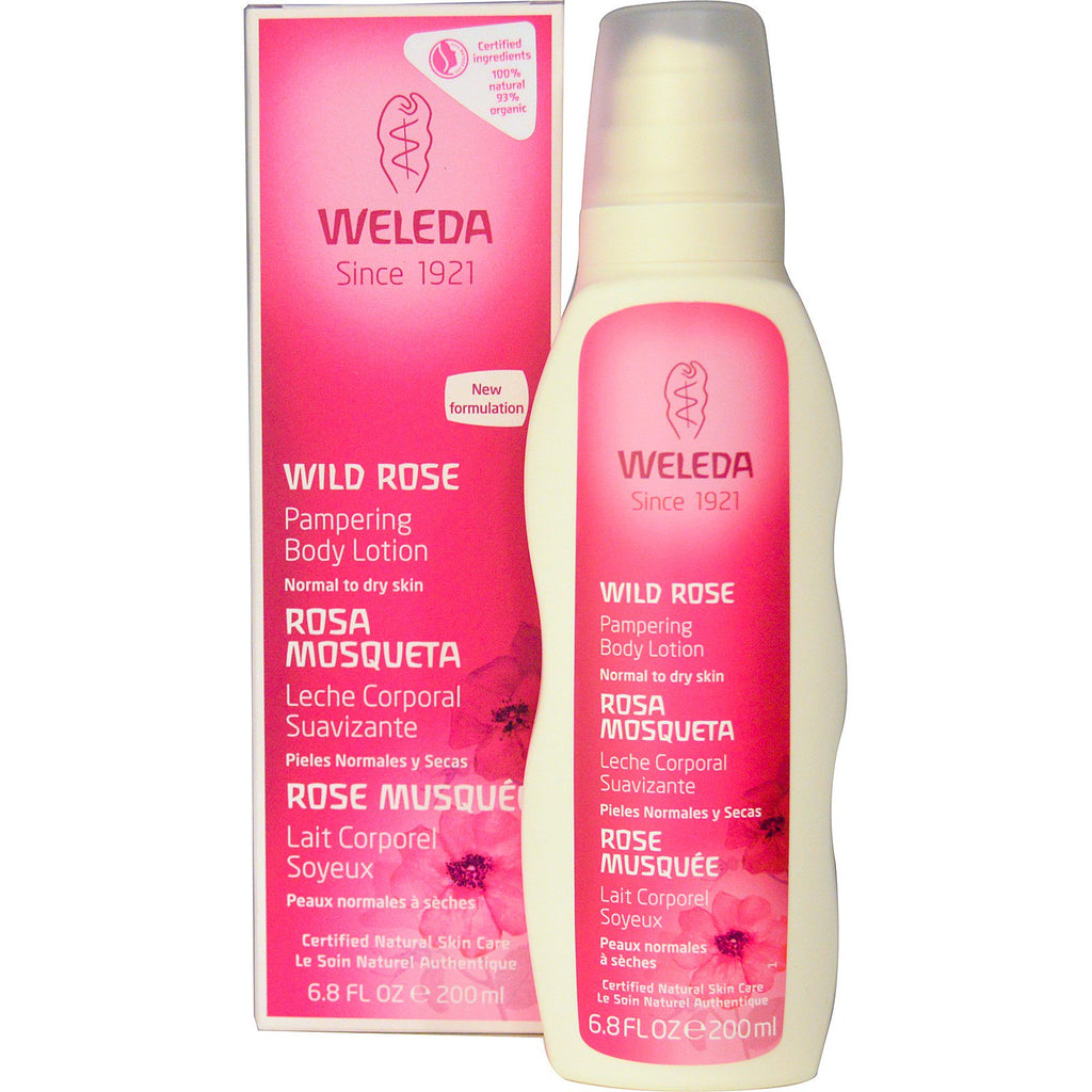 Weleda, Pampering Body Lotion, Wild Rose, 6.8 fl oz (200 ml)