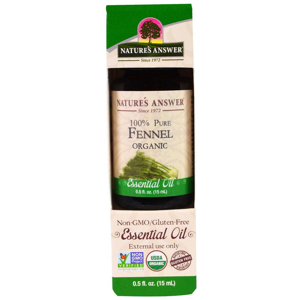 Nature's Answer, Essential Oil, 100% Pure Fennel, 0.5 fl oz (15 ml)