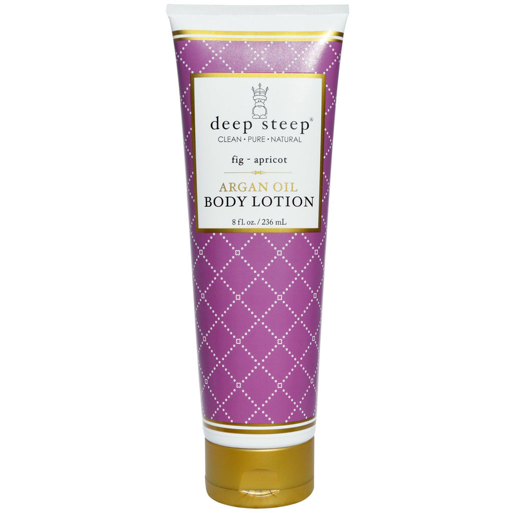Deep Steep, Argan Oil Body Lotion, Fig - Apricot, 8 fl oz (237 ml)