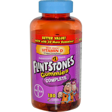 Flintstones, Complete, Children's Multivitamin, 180 Gummies