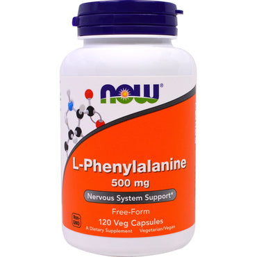 Now Foods, L-Phenylalanine, 500 mg, 120 Veggie Caps