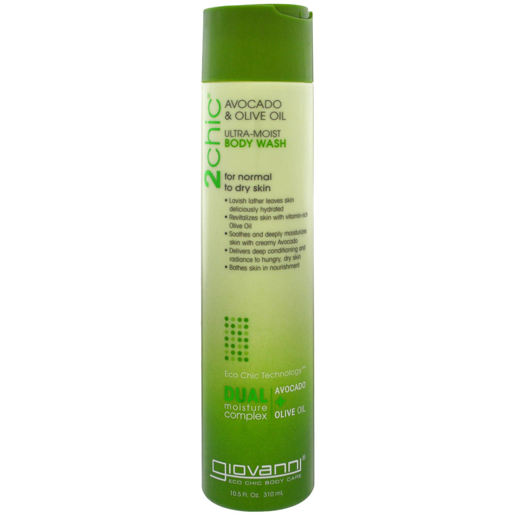 Giovanni, 2chic, Ultra-Moist, Body Wash, Avocado & Olive Oil, 10.5 fl oz (310 ml)