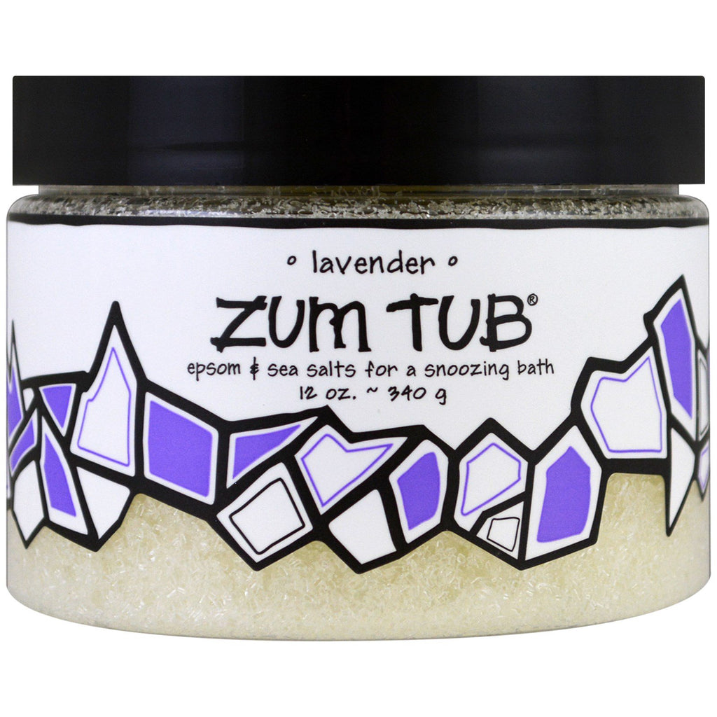 Indigo Wild, Zum Tub, Epsom & Sea Salts, Lavender, 12 oz (340 g)