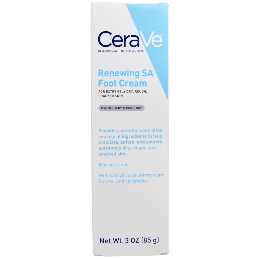 CeraVe, Renewing SA Foot Cream, 3 oz (85 g)